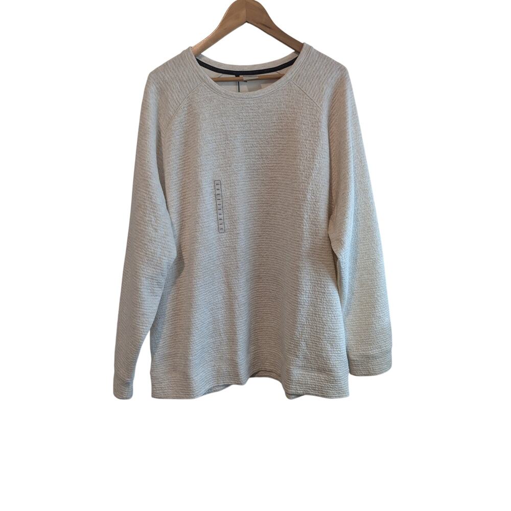 VRST Recharge Lunar Fleece Crew Sweater Womens XL Off White Pullover Neutral